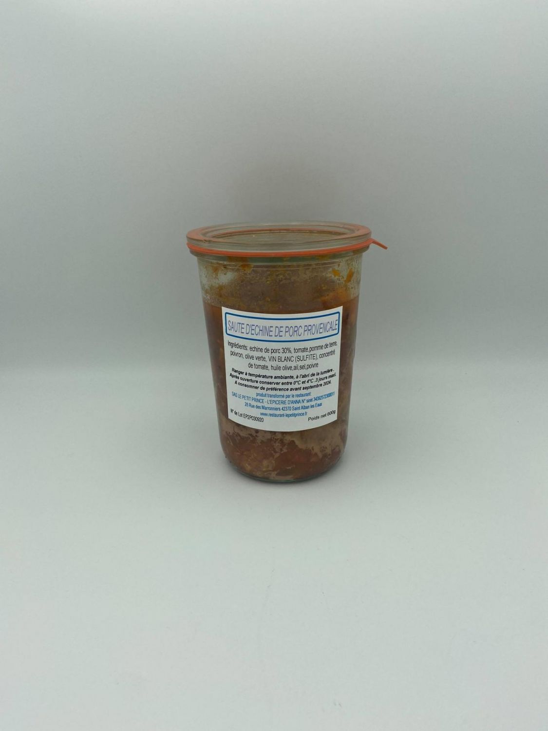 SAUTE D'ECHINE DE PORC A LA PROVENCALE