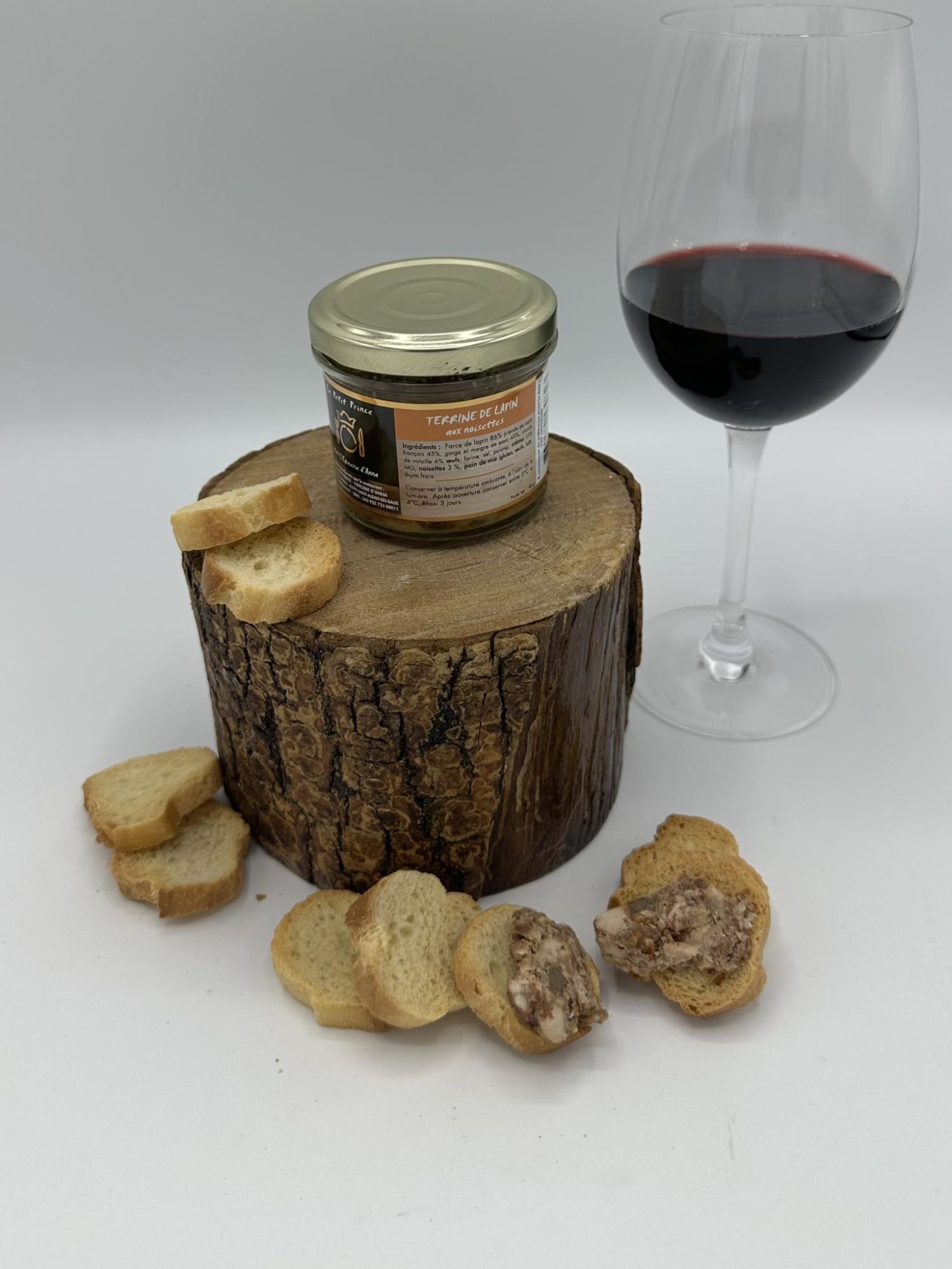 Terrine de lapin noisettes 90g